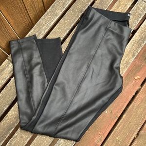 Express High Waist Faux-Leather Leggings - Size M